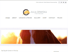 Tablet Screenshot of juliaopawska.com